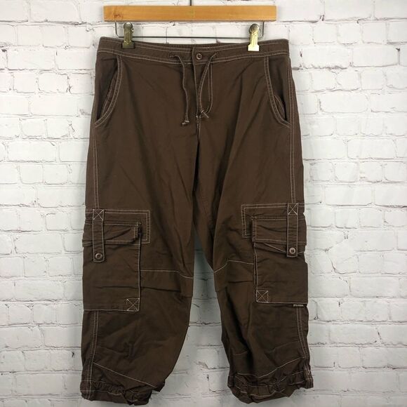 Prana Brown Capri Pants Women's Sz Small - Picture 1 of 13